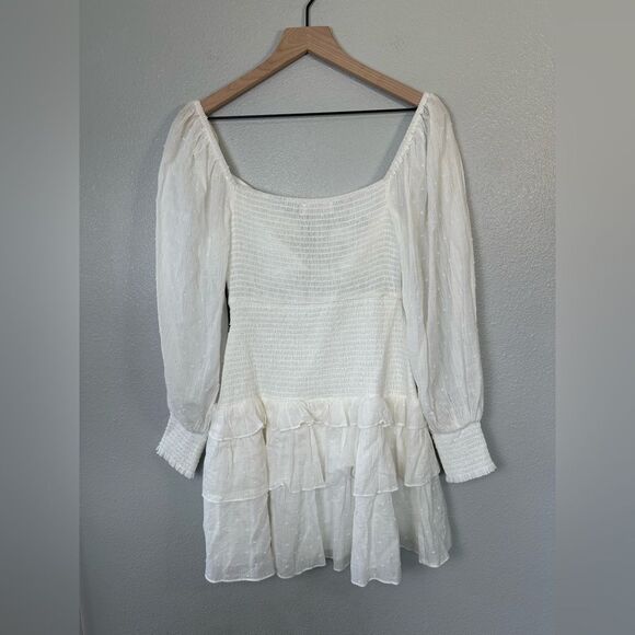 NWT*** ASTR THE LABEL MARIETTA WHITE CINCHED BUST CUTOUT MINI DRESS - Picture 8 of 13